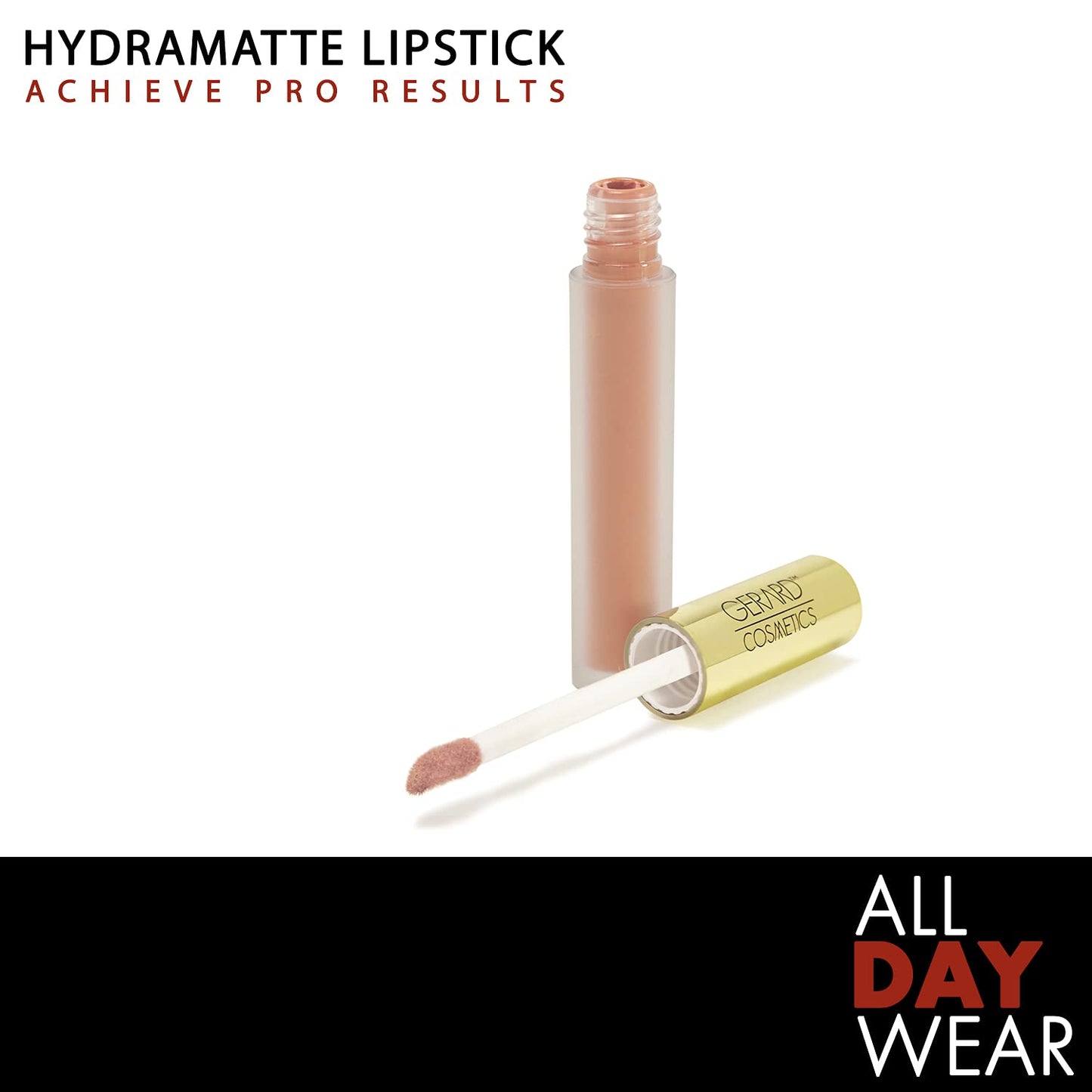 Gerard Cosmetics HydraMatte Liquid Lipstick Aphrodite, Nude Peach Lipstick with Matte Finish, Long Lasting and Non Drying, Super Pigmented Fully Opaque Lip Color