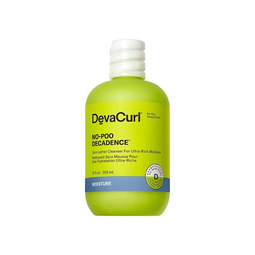 DevaCurl No-Poo Decadence Non-Lathering Cleanser for Ultra-Rich Moisture, Green Oasis, 12 fl. oz