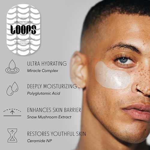 LOOPS Eyes Revival Set - 3 Pack Hydrogel Eye Masks: Dew Cloud, Hyper Eyes, Weekly Reset - Gifts for Women, Stocking Stuffer