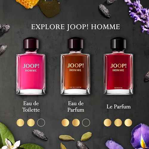 Joop! Homme Eau de Toilette ? Ambery Men's Cologne ? With Notes of Cinnamon, Jasmine, Vanilla & Sandalwood ? Luxury Perfumes for Men ? Long Lasting Fragrance