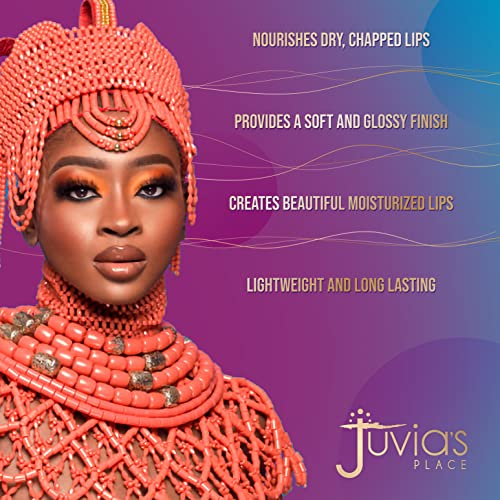 Juvia's Place The Nubian Nourishing Lip Balm Berry - 06 oz, Nourishing Hydrating Long Lasting Lip Balm, Softer, Glossier, Mango and Shea Butter, Sunflower and Jojoba Oils, Vegan, Cruelty Free