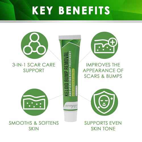 Tobcharm Advanced Keloid Bump Removal Gel, Silicone Scar Removal Cream for Keloid Treatment, Piercing Bumps, Acne Scars, Surgical Marks & Burns, Scar Gel for Ears, Face & Body 2-Pack (2¡¿30g)