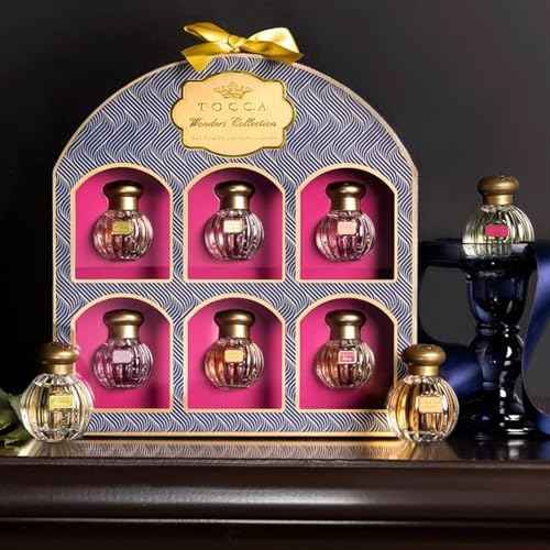 Tocca Wonders Mini Women's Perfume Deluxe Set of 6 - Includes Florence, Cleopatra, Stella, Giulietta, Colette and Lucia, 0.17 Fl Oz (5ml) Each