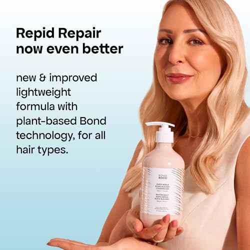 BONDIBOOST Rapid Repair Bond Builder + Conditioner for Damaged Hair [10.14 fl oz], Strengthen + Hydrate + Restores Hair Health with Deep Conditioning Treatment