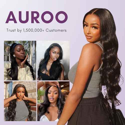 14A Raw Bundles Human Hair Body Wave, 100% Indian Virgin Raw Hair Bundles Wavy Long Lifespan No Shedding Double Drawn Premium Full-Bodied Quality Quick Weaves #Natural Black (14 16 18 Inch)