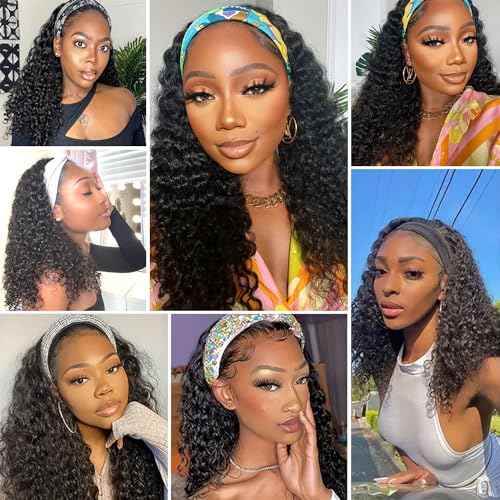 Deep Wave Human Hair Wig - Lace Front, Machine Made (24 Inch, Natural Color)