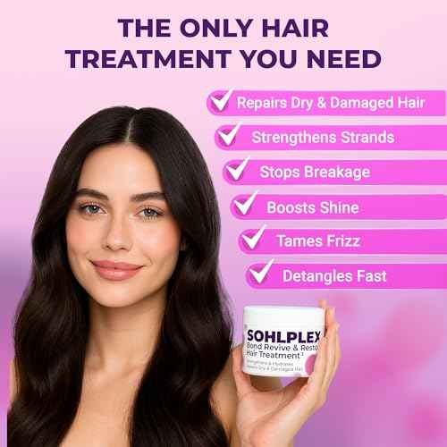 sohl-I.D. Hair Mask for Dry & Damaged Hair ? Deep Conditioning Repair Treatment to Restore Smoothness & Shine ? Moisturizing Hair Mask with Vitamins B3, B5, B7, C & E ? Vegan & Cruelty-Free 6.76 fl oz