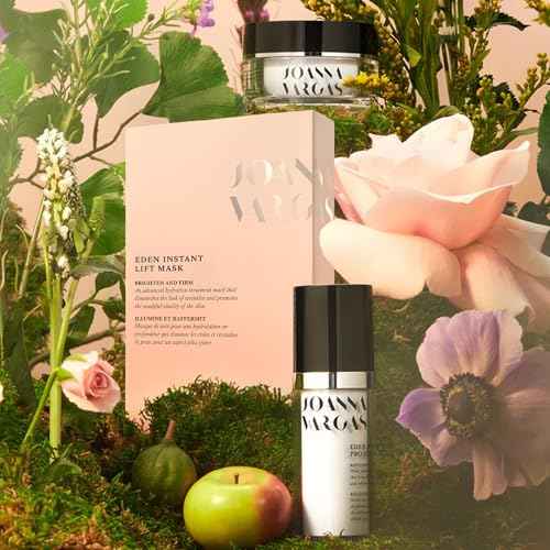 Joanna Vargas Eden Instant Face Lift Facial Mask ? Hydrating Collagen Sheet Mask for Glowing Skin ? Firming Face Mask with Hyaluronic Acid ? Anti Aging Facial Mask for Women ? 5 sheets