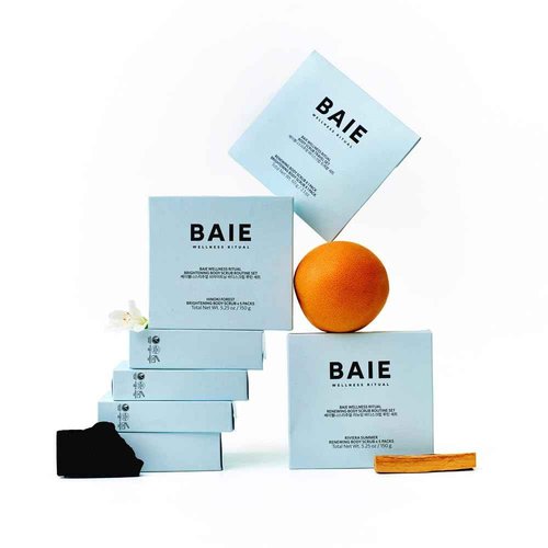 BAIE WELLNESS RITUAL Body Scrub Discovery Set, Single-Use Body Scrub Sampler, Vegan, 8 x 1.05 oz