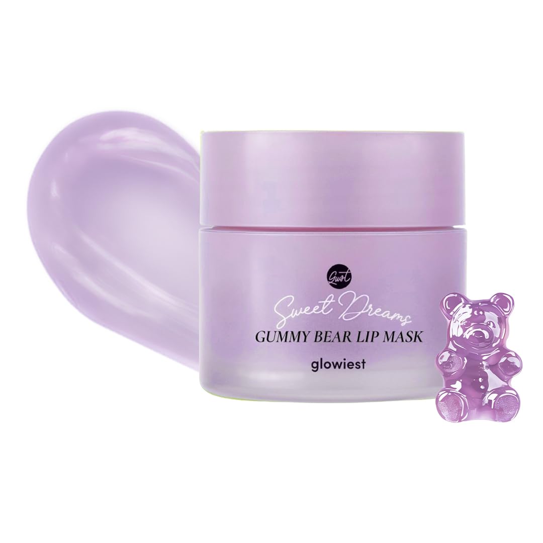 glowiest Sweet Dreams Overnight Lip Mask- Nourishing, Plumping and Hydrating Lip Balm | glowiest Sweet Dreams Lip Sleeping Mask | Hyaluronic Acids+Vitamin C+Shea Butter+Antioxidants l Gummy Bear