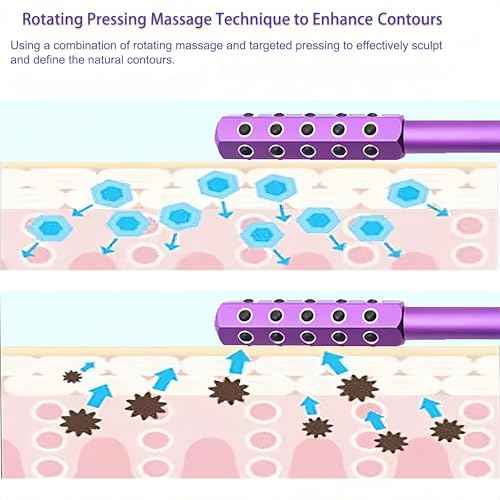 Beauty Sculptor Roller ? 30 Germanium Massage Nodes for Facial Massager & Glow | Compact Beauty Tool for Lifting and Skin Care,Facial Roller (Purple, 1 PCS)