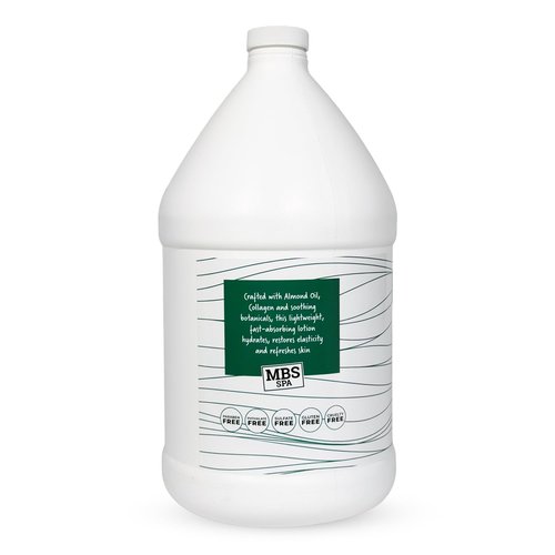 MBS Spa Hand & Body Lotion Gallon – Deep Moisturising, Fast-Absorbing, Plant-Based Formula – With Almond Oil, Collagen & Botanical Extracts – Lightweight & Nourishing
