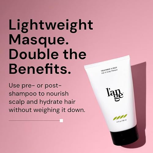 L'ANGE HAIR Treatment A Deux Hair & Scalp Masque - Scalp Treatment & Hydrating Hair Mask for Women - Nourishing Hair Masks with Tea Tree, Neem & Jojoba Oils - Balances Scalp & Increases Shine