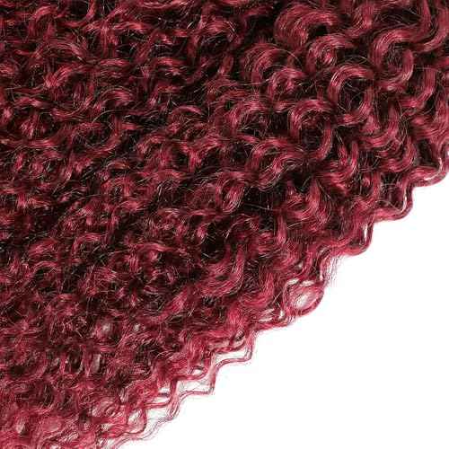 32 Inch Vinmdonm Burgundy Bundles Human Hair 99J Kinky Curly 1 Bundle Unprocessed Brazilian Virgin Hair Color Red Bundles