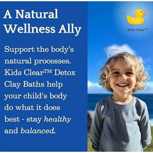 Kids Clear Detox Clay Bath, 100% Pure Sodium Bentonite - Cleansing and Purifying, by -Evenbetternow LLC ? 2.5 lb (40 oz) Standard Size