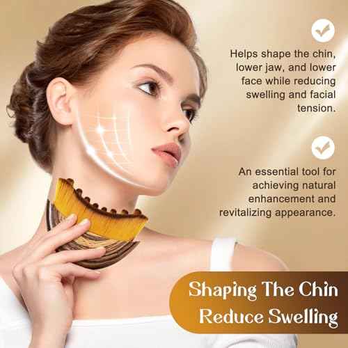 New Lymphatic Contour Face Brush, Lymphatic Drainage Massager for Face, Chin & Jawline Sculpting, Ergonomically Designed to Fit The Skin Precisely and Relieve Fatigue