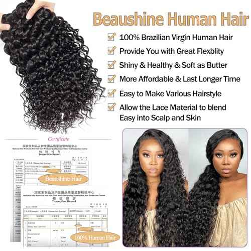 Wet and Wavy Bundles Human Hair with Closure 20 22 24+20inch Water Wave 3 Bundles and Lace Closure 10A Brazilian Curly Sew in Quick Weave Human Hair Extensions Free Part Natural Color