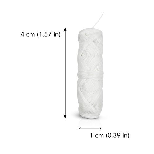 Bamboo White Dental Floss Refills (8 Spools), Eco-Friendly, Mint Bamboo Fiber, Vegan, Plastic-Free