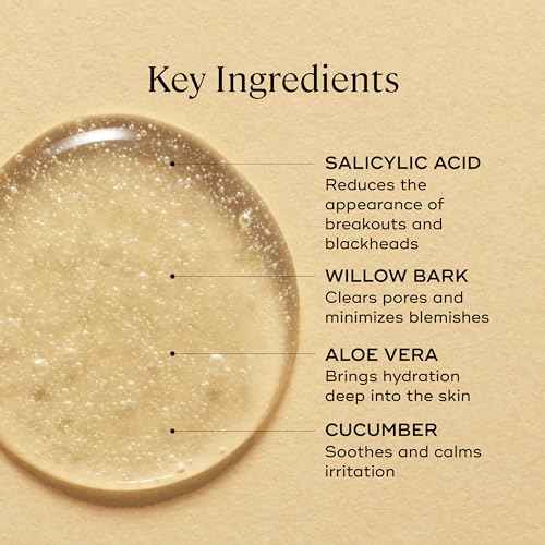 EVER Rebalance Gentle Purifying Cleanser ? Purifying Gel Cleanser with Salicylic Acid & Willow Bark for Oily Skin, Deep Pore Cleanse & Blemish Control, Clean-Formulated - 3.5 fl oz