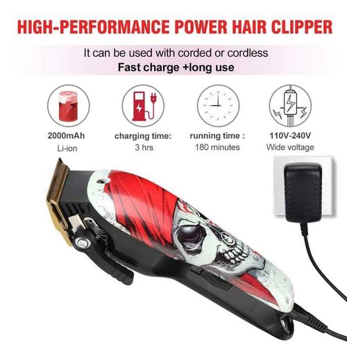 Ruzros-4YT-X12 2000mAh RechargeableHair Clipper Comfort