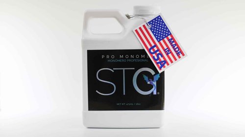STG Acrylic Systems' Professional Grade EMA Acrylic Monomer -MMA Free, Primerless, Non-Yellowing Nail Sculpting Liquid (Monómero Acrílico), Purple, 16oz