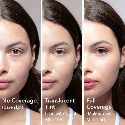 Beekman 1802 Milk Tint Face Primer with SPF 43, Light - Oxybenzone Free - 1 oz - Tinted Mineral SPF, Makeup Primer & Moisturizer - In Shade Light