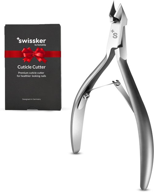 Swissklip Cuticle Trimmer, Cuticle Remover, White Elephant gifts, Cuticle Nippers, Cutter, Nail Nipper used along with Cuticle Pusher Tool, Nail Cuticle Trimmer