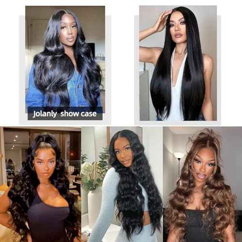 Body Wave Bundles Human Hair 4 Bundles 12a Natural Black Bundle Human Hair 100% Brazilian Hair Bundle Quick Double Weft Weave Hair Extensions For Woman 16 18 20 22 Inch