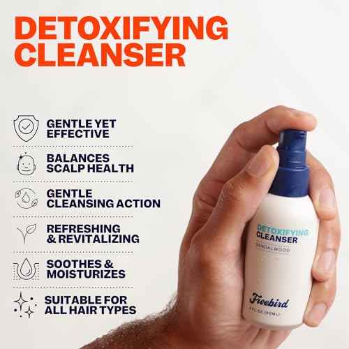Freebird Scalp Care Kit - 3-in-1 Premium Bald Head Care, Soothe Shaving, Nourishing Detox Cleanser, Purifying Exfoliator, Refreshing Moisturizer, Enhanced Hydration, Ideal for Daily Scalp Maintenance