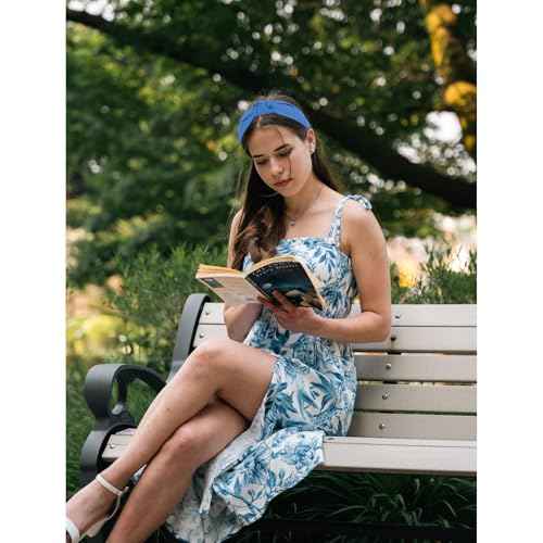 Knotted Headband for Women Non-slip Head Bands Top Knot Headbands Solid Colors Blue Headbands Fashion Hair Accessories for Women Girls