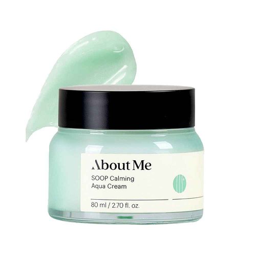 Soop Calming Aqua Cream - Intense Moisturizing Face Cream for Dry and Sensitive Skin, 100 Hours Of Lasting Hydration (80ml/2.7oz)