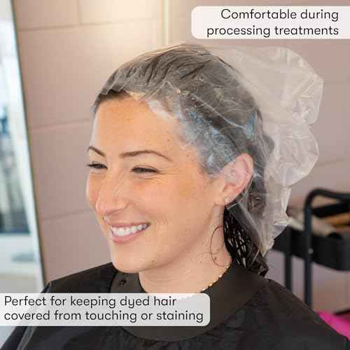 FRAMAR XL Processing Caps For Hair Color - Disposable Shower Caps For Women, Hair Coloring Cap, Processing Cap Disposable, Salon Essentials ? No Elastic Trim ? 50 Count