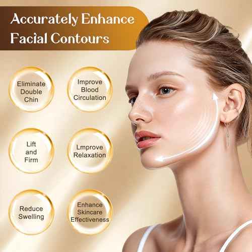 New Lymphatic Contour Face Brush, Lymphatic Drainage Massager for Face, Chin & Jawline Sculpting, Ergonomically Designed to Fit The Skin Precisely and Relieve Fatigue