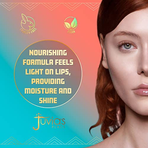 Juvia's Place The Nubian Nourishing Lip Balm Berry - 06 oz, Nourishing Hydrating Long Lasting Lip Balm, Softer, Glossier, Mango and Shea Butter, Sunflower and Jojoba Oils, Vegan, Cruelty Free