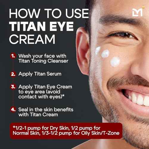 Titan Anti-Aging Mens Eye Cream ? Mens Dark Circles Under Eyes Treatment ? Eye Bags Treatment for Men ? Puffy Eyes Treatments for Men ? Peptides, HA, Herbal Extracts ?All Skin Types?Unscented