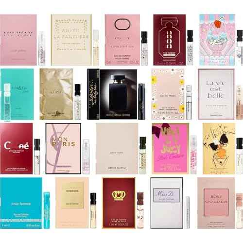 Perfume High End Designer Fragrance Sampler Set for Women - (Pack of 6 Sample Vials)