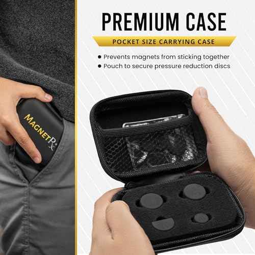 MagnetRX¢ç Cauliflower Ear Magnets ? 8 Multi?Size Magnets & Spacer with Case ? Compression Ear Magnet for Cauliflower Draining, Pressure Earring for Keloids, BJJ, Wrestling & MMA Treatment & Prevention