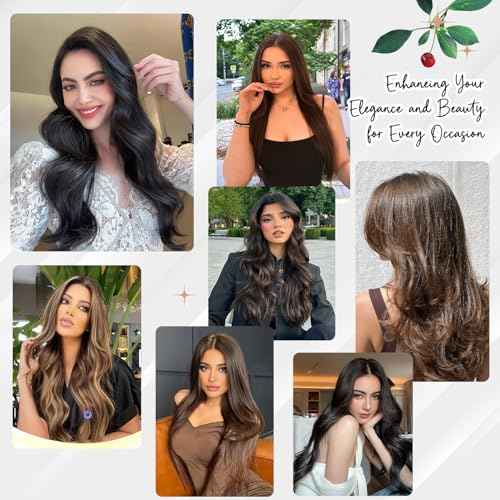 Jet Black Clip in Hair Extensions Real Human Hair Clip ins 20 Inch 7pcs 120g Human Hair Clip in Extensions Straight Hair Double Weft Human Hair Extensions For Women