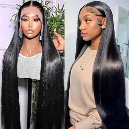 13x6 HD Lace Front Wigs Human Hair Straight Brazilian Virgin Human Hair Lace Front Wigs 180% Density 22 Inch HD Transparent Lace Front Wigs for Women