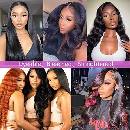 Body Wave Bundles 10A 1 Bundles Human Hair 100% Unprocessed Brazilian Virgin Raw Hair Bundles Extensions Double Weft Curly Weave Bundles Human Hair Natural Color Deals Full And Thick 32 Inch