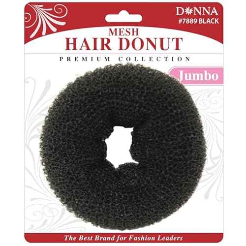 Donna Mesh Hair Donut Bun Maker, 1PC - Elegant Hair Accessories for Women, Premium Hair Accessories, Effortless Hair Bun Maker for Stylish Updos and Perfect Hair Donut Jumbo Size