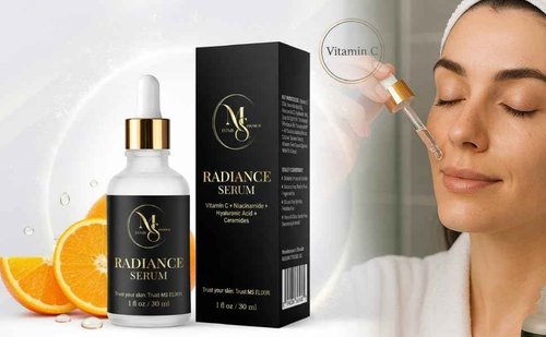 MS Elixir - Vitamin C Serum for Face - Niacinamide Hyaluronic Acid Facial Serum - Anti Aging Serum with Ceramides - Glow for Sensitive Skin - Dark Spot Corrector Hydrating - 30 ml