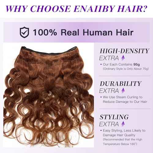 Light Reddish Brown Bundles Human Hair Body Wave 12 14 16 Inch, Color 30 Copper Brown Thick Raw Virgin 3 Bundles 12A 100% Brazilian Human Hair Wavy Loose Wave Quick Sew In Weave #30