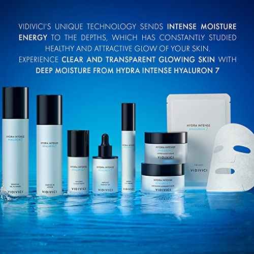 VIDIVICI Hydra Intense Hyaluron7 Essence in Lotion ? Intense Moisturizing Milky Face Emulsion with Hyaluronic Acid and Squalene - Non-Oily & Smooth Textured, 3.38 fl.oz.
