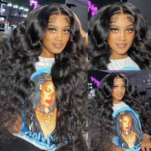 Human Hair Bundles Body Wave 4 Bundles £¨16 18 20 22) 12A Grade 100% Unprocessed Brazilian Virgin Human Hair Body Wave Bundles Double Weft Human Hair Extensions Natural Black Color