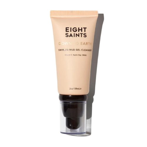 Eight Saints Down To Earth Mud Gel Face Wash, Natural and Organic, Gentle and Effective Daily Anti Aging Facial Cleanser, Makeup Remover, Nourishing and Hydrating Face Cleanser