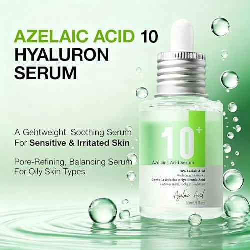 Azelaic Acid 10 Hyaluron Serum: Include Hyaluronic Azalecic Tranexamic Ordinary Niacinamide for Spot Care Skincare for Facial Pore Repair Essence Korean Skin Care for Face with 30ml /1.01 fl.oz