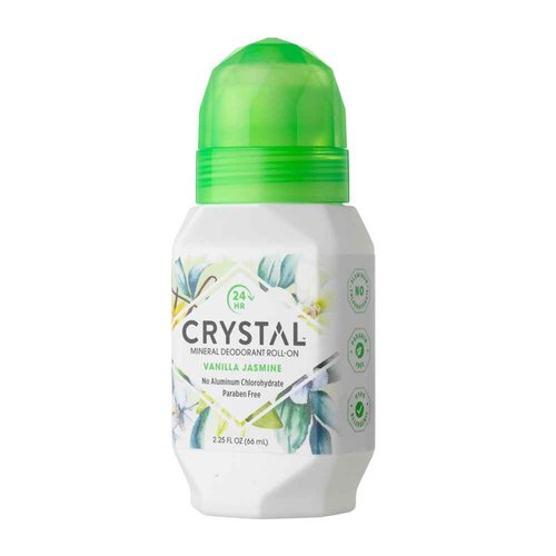 Crystal Mineral Deodorant Roll-On, Vanilla Jasmine, 2.25 oz (Pack of 4)