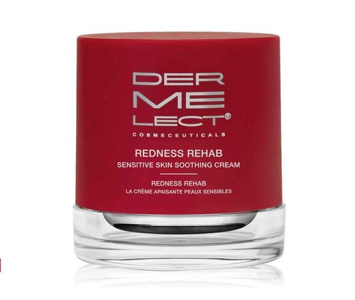 Dermelect Redness Rehab Sensitive Skin Soothing Cream for Face - Calming, Hydrating Treatment with Jojoba Extract, Shea Butter & Allantoin for Redness, Dryness & Discomfort, Gluten-Free, 1.7 oz