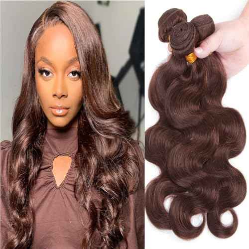 Chocolate Brown Human Hair Bundles 26 28 30 Inch Body Wave Bundles Human Hair 112A Unprocessed Virgin Hair Weave for Black Women